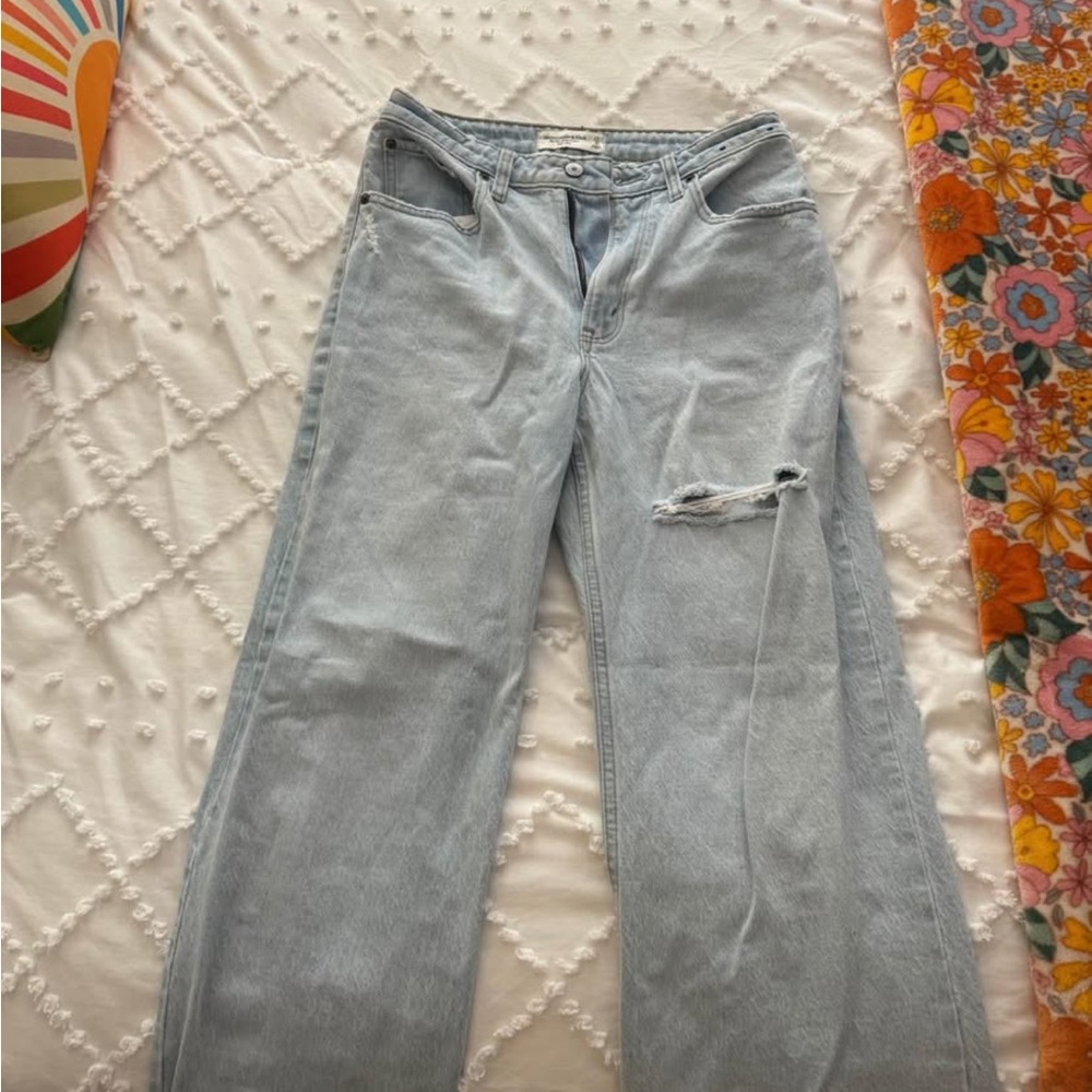 Abercrombie & Fitch Light Blue Flare Jeans